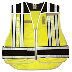 ML Kishigo - 400 PSV Pro Series Hi Vis Security Vest Size Range: Med-XL Black