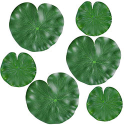 6Pcs Realistic Lily Pads Leaves Artificial Floating Foam Lotus