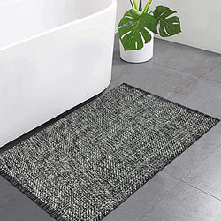 LEEVAN Washable Kitchen Runner Rug, Cotton Woven Entryway Rug Tan Reversible Hallway