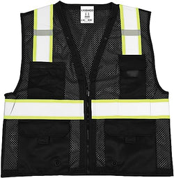 Kishigo mens Black Enhanced Visibility Unisex Vest B100