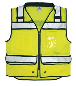 ML Kishigo - Economy Zipper Surveyor's Vest, Color: Lime, Size: Large