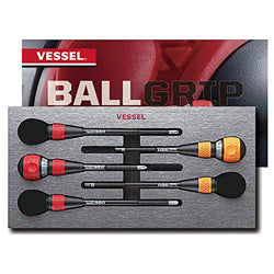 Vessel BALL GRIP Ratchet Screwdriver 5PC. Set (3PC. of Replacement Blade)