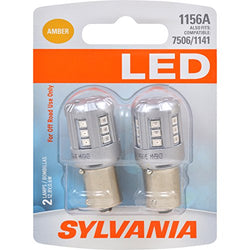 SYLVANIA - 1156 LED Amber Mini Bulb - Bright LED Bulb