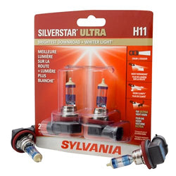SYLVANIA - H11 SilverStar Ultra - High Performance Halogen Headlight Bulb, High Beam, Low Beam and Fog Replacement Bulb