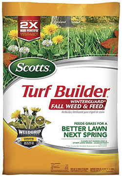 Scotts Turf Builder WinterGuard Fall Weed & Feed, Weed Killer Plus Fall Fertilizer, 15,000 sq. ft.