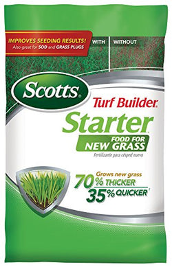 Scotts Turf Builder Starter Fertilizer for New Grass, Use When Planting Seed, 5,000 sq. ft., 15 lbs