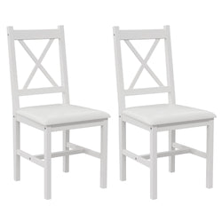Dining Chair, Kitchen Dining Room Chair with PU Upholstered Seat