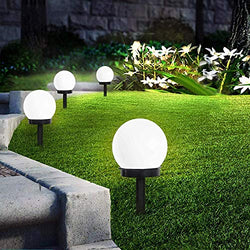 INCX Solar Lights Outdoor, 8 Pack LED Solar Globe Powered Garden Light Waterproof